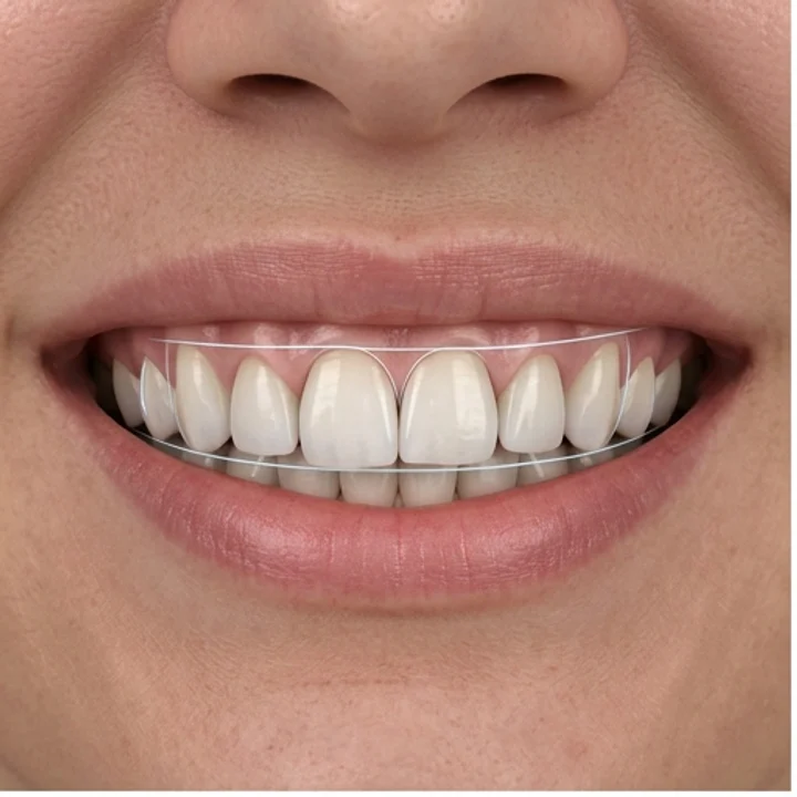 Visualización referencial de una evaluación y diseño de sonrisa